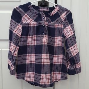 Pink & Navy Flannel
